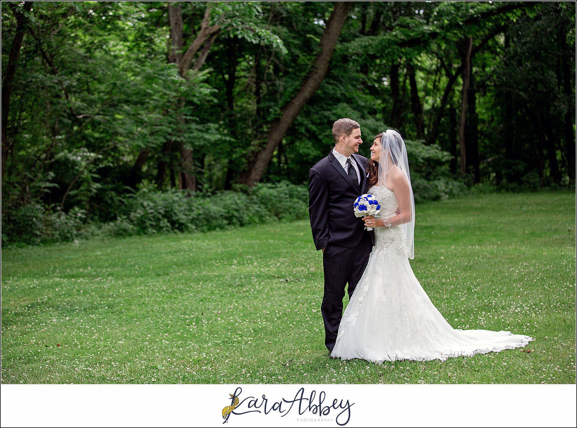 Intimate Summer Wedding Bride & Groom Portraits at Braddock's Trail Park in Irwin, PA