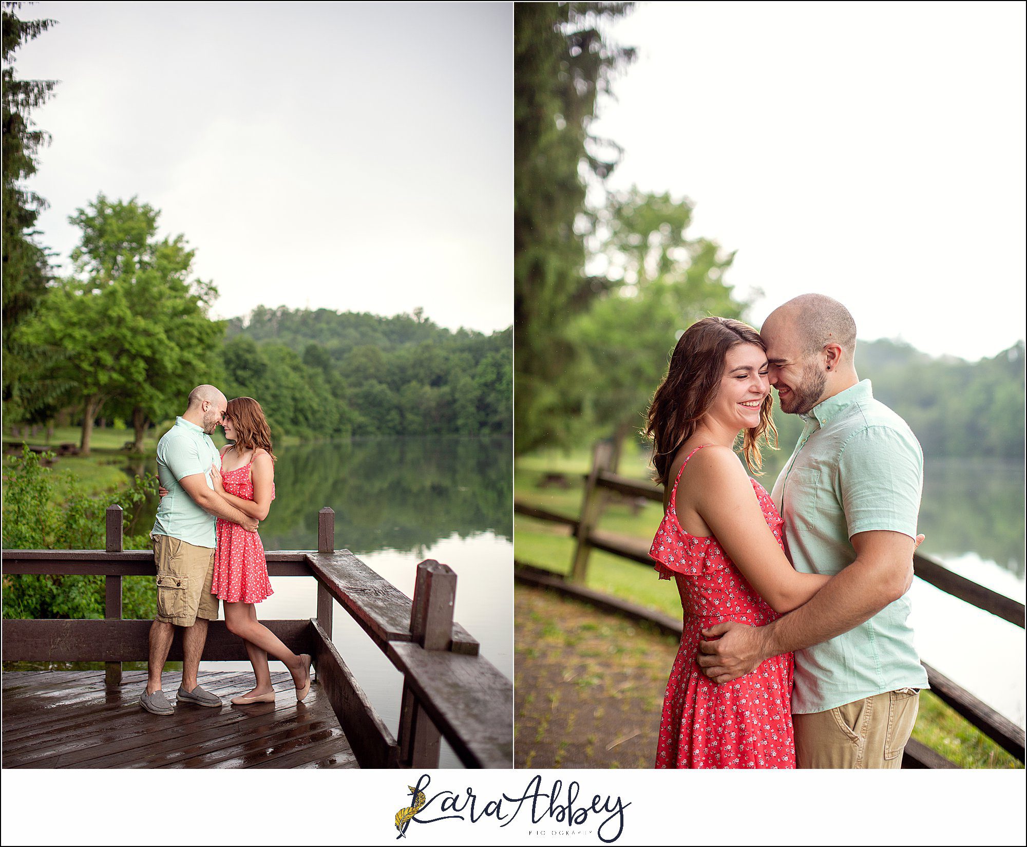Summer Engagement Session at Twin Lakes Park in Greensburg PA