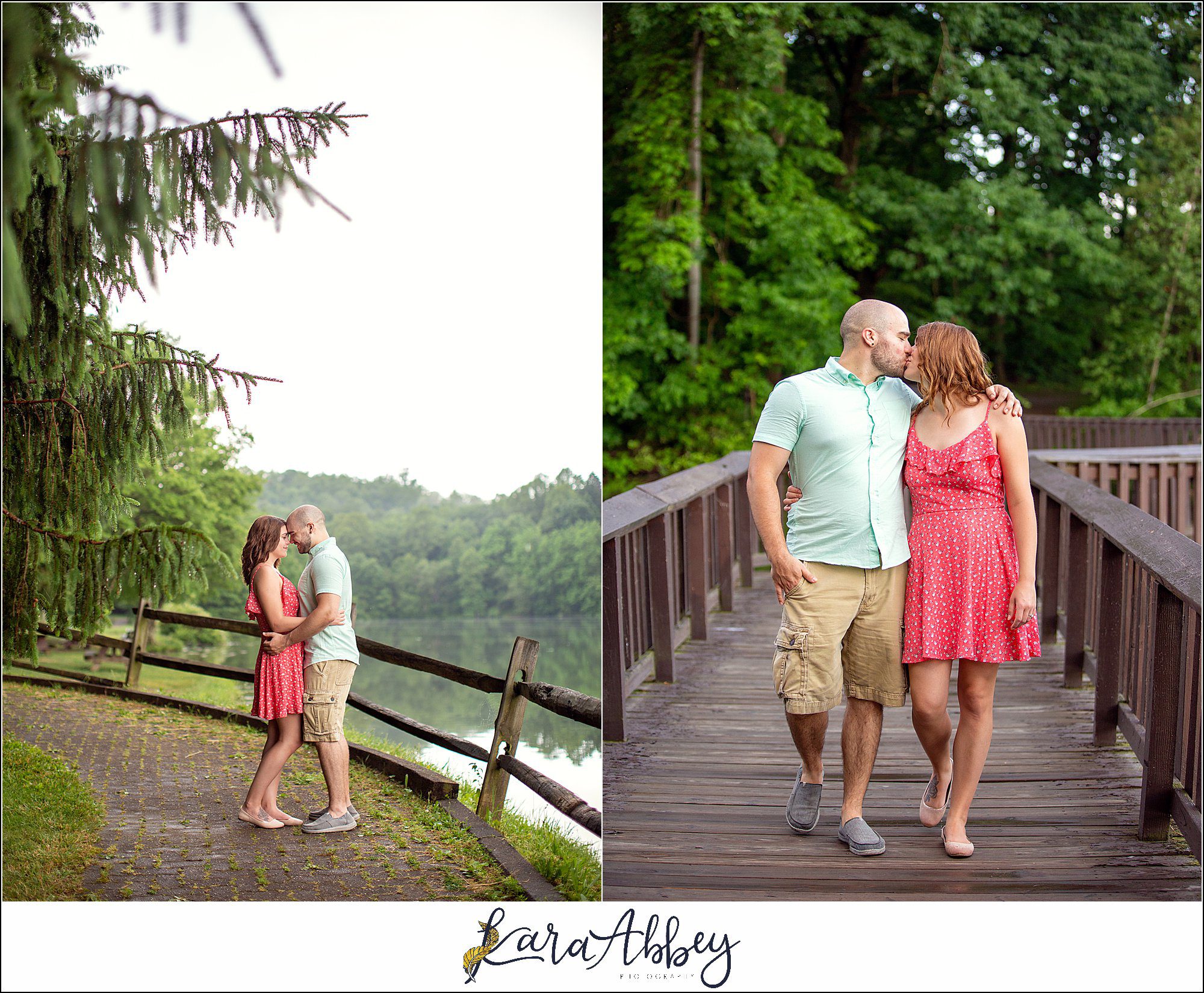 Summer Engagement Session at Twin Lakes Park in Greensburg PA
