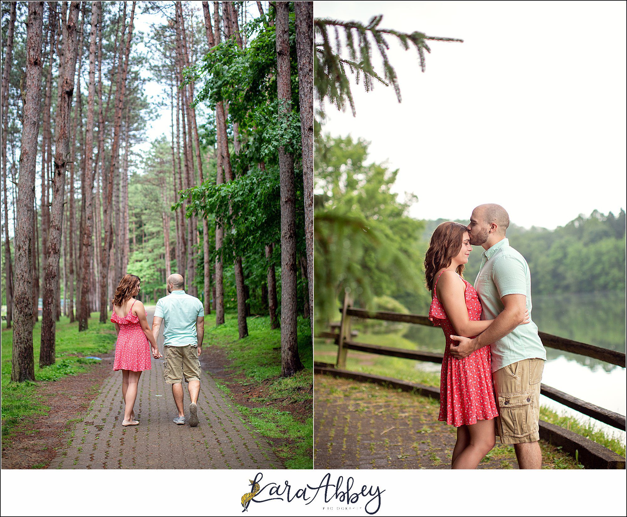 Summer Engagement Session at Twin Lakes Park in Greensburg PA