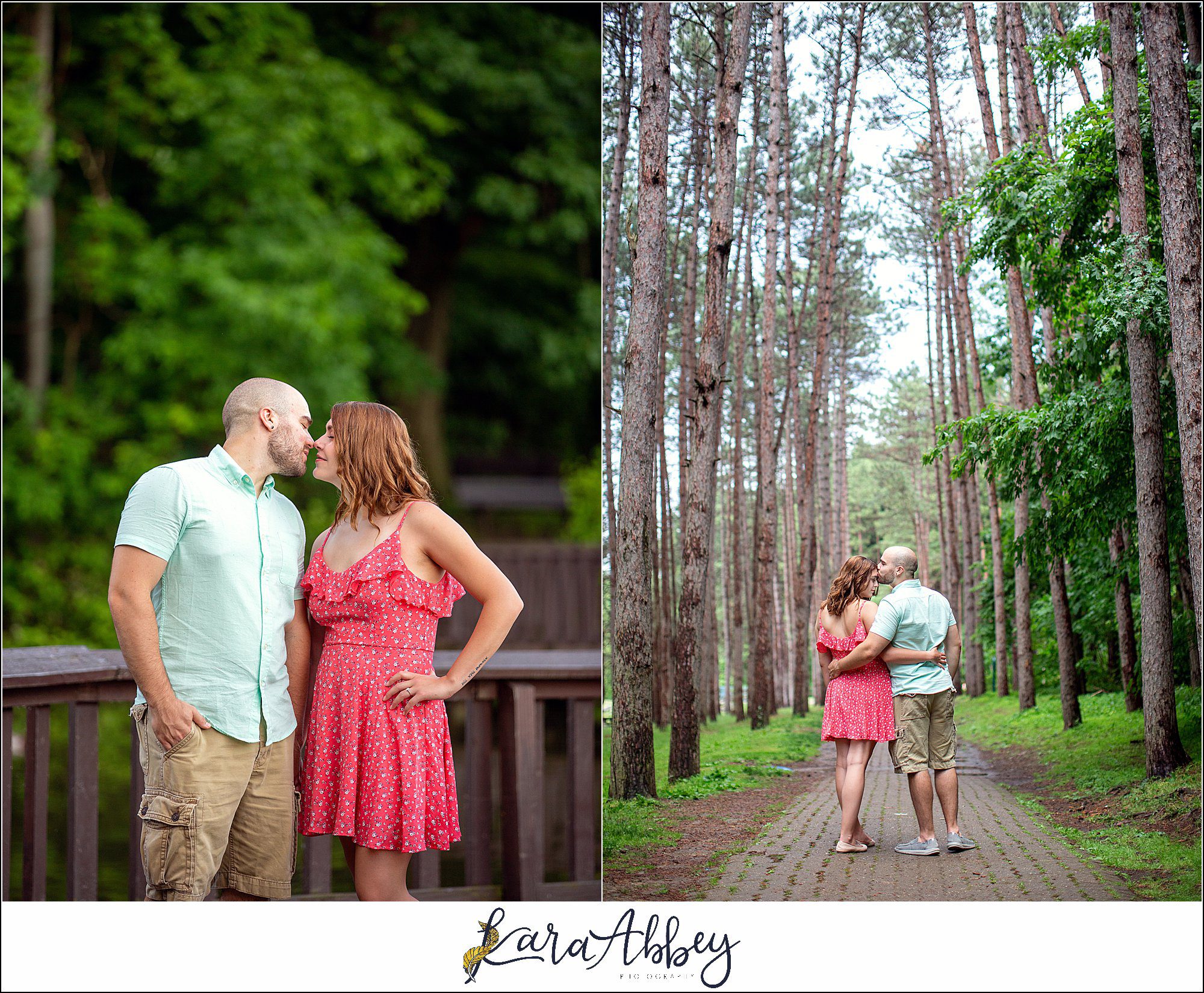 Summer Engagement Session at Twin Lakes Park in Greensburg PA