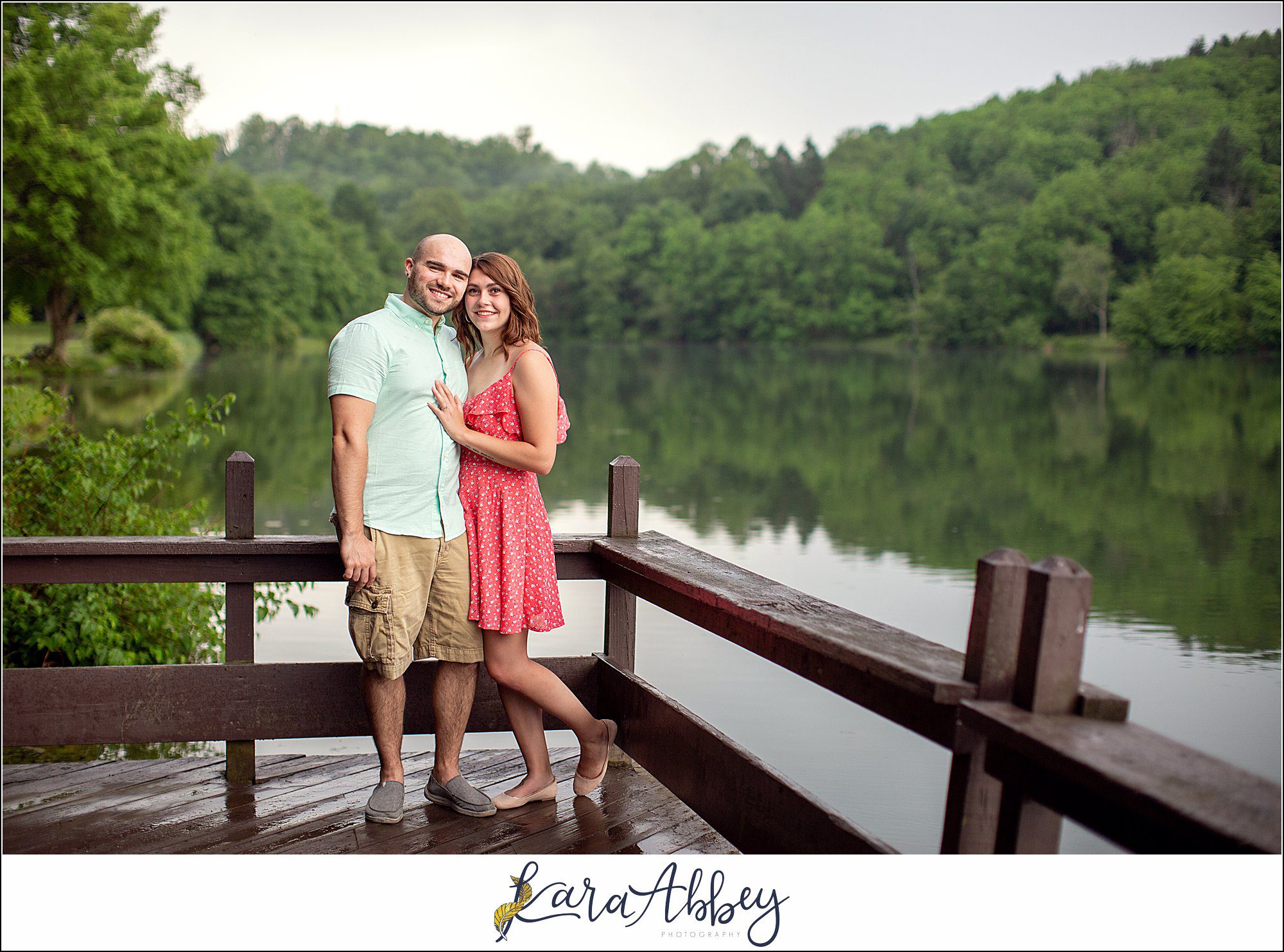 Summer Engagement Session at Twin Lakes Park in Greensburg PA