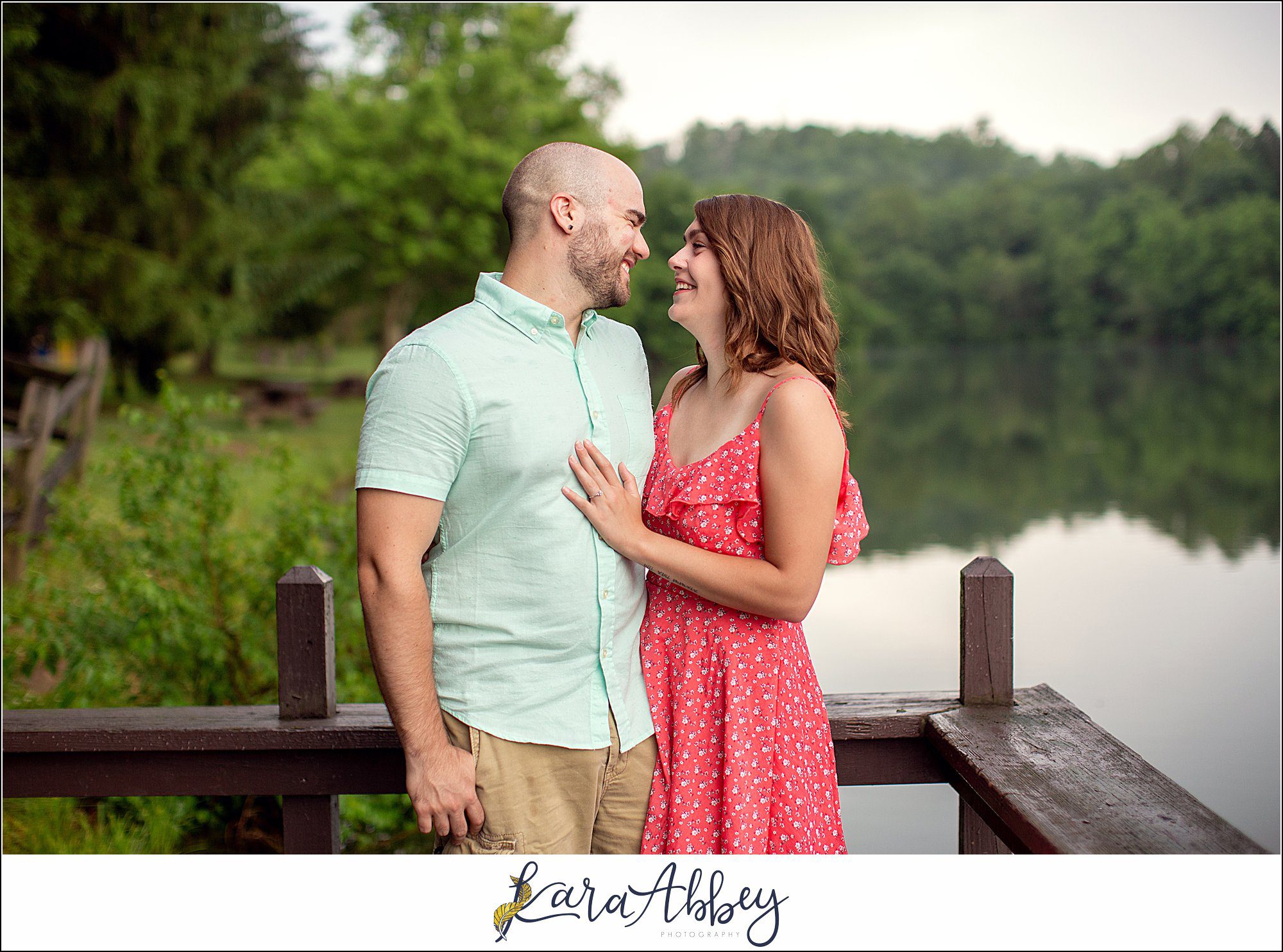 Summer Engagement Session at Twin Lakes Park in Greensburg PA