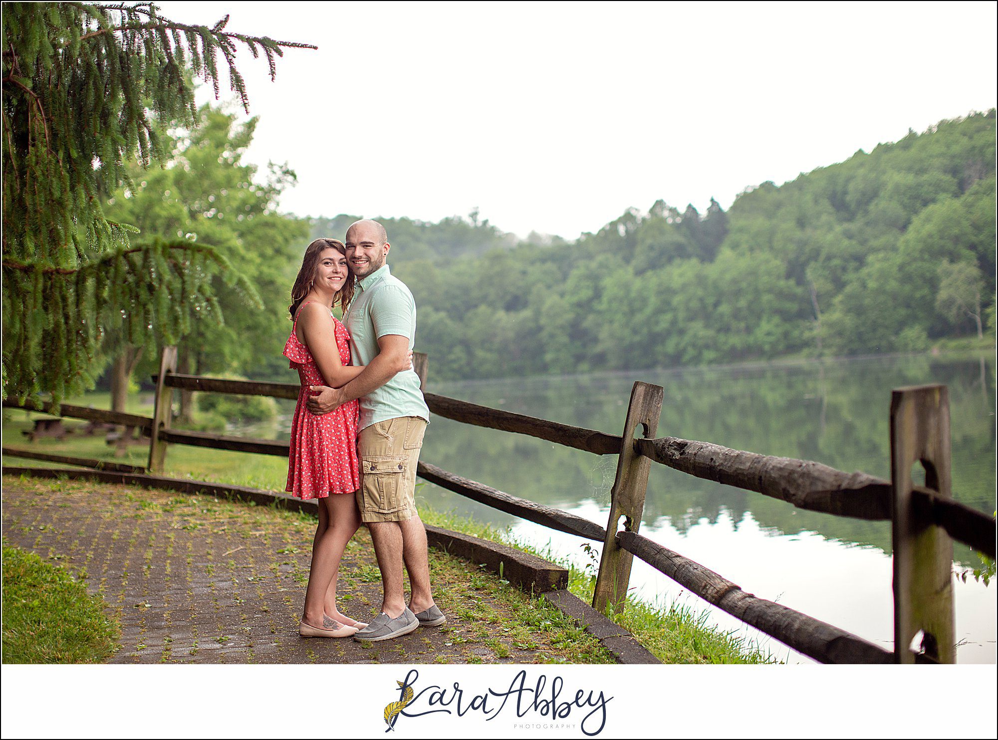 Summer Engagement Session at Twin Lakes Park in Greensburg PA