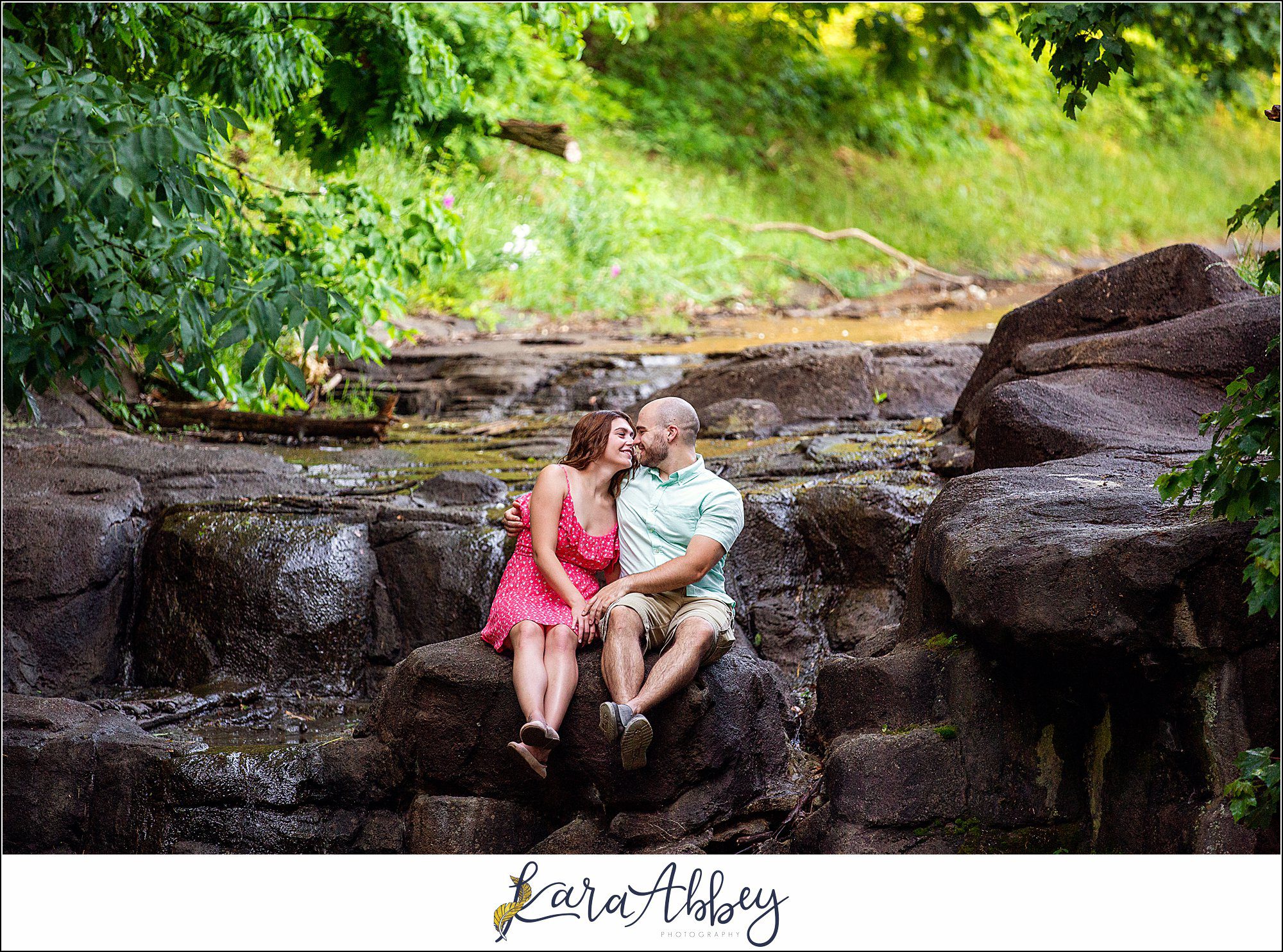 Summer Engagement Session at Twin Lakes Park in Greensburg PA
