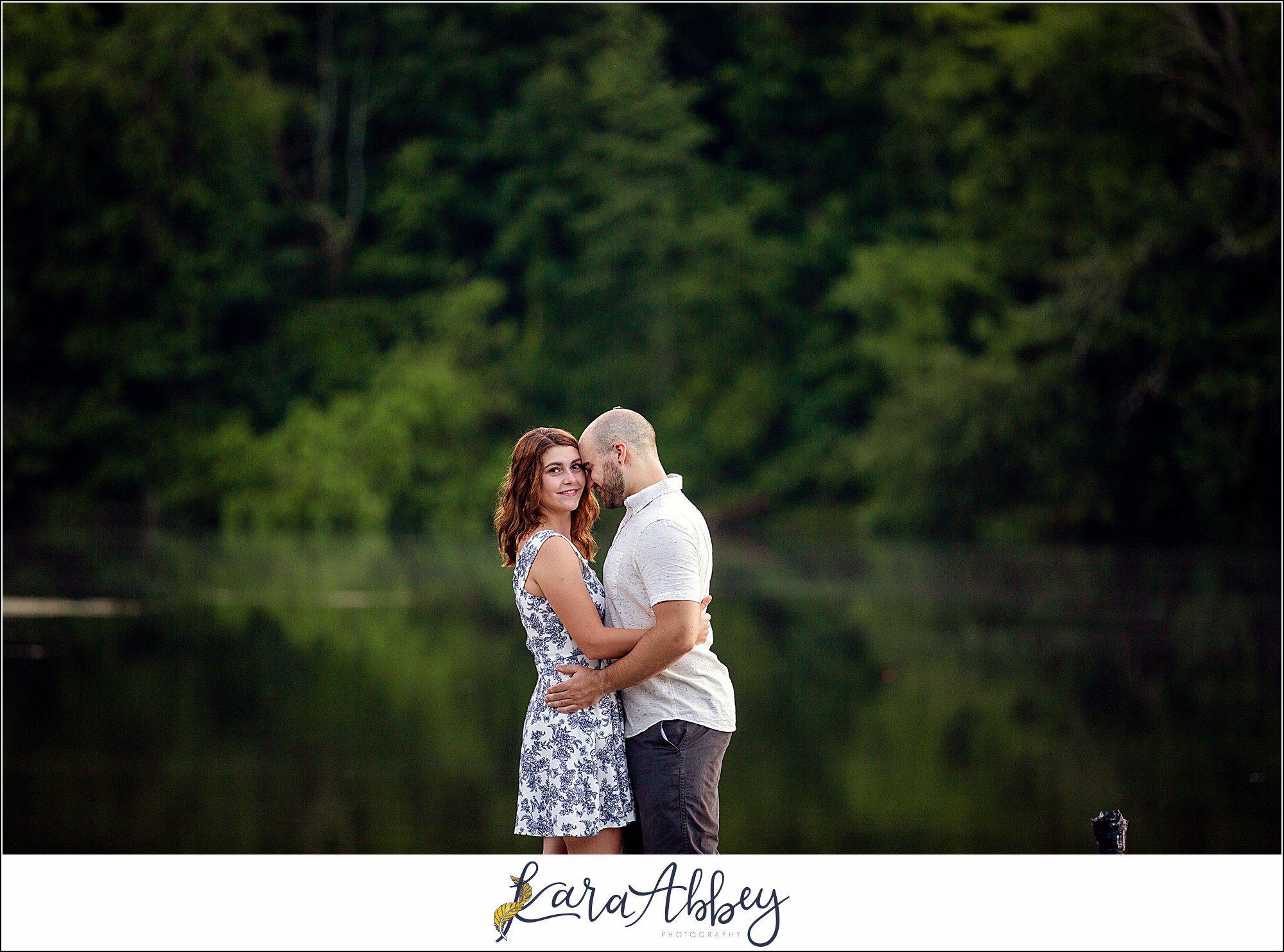 Summer Engagement Session at Twin Lakes Park in Greensburg PA