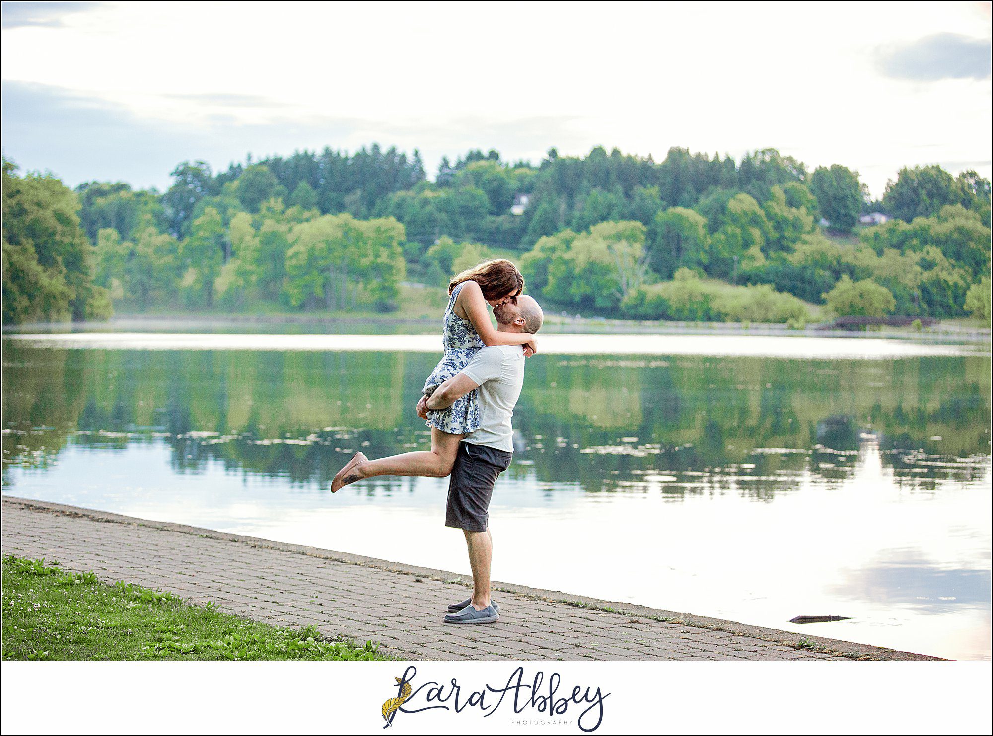 Summer Engagement Session at Twin Lakes Park in Greensburg PA
