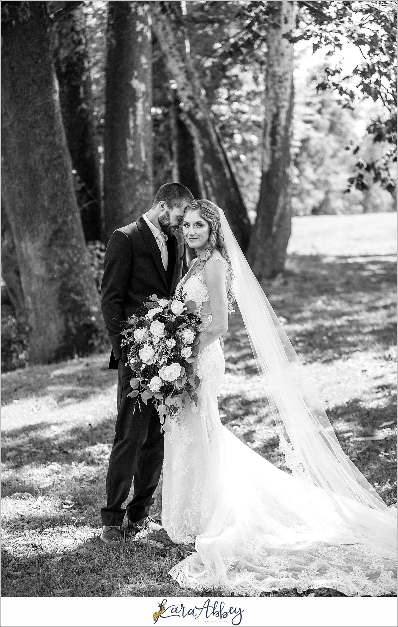 Backyard Red and Navy Summer Wedding on Private Property in PA - Bride & Groom Portraits