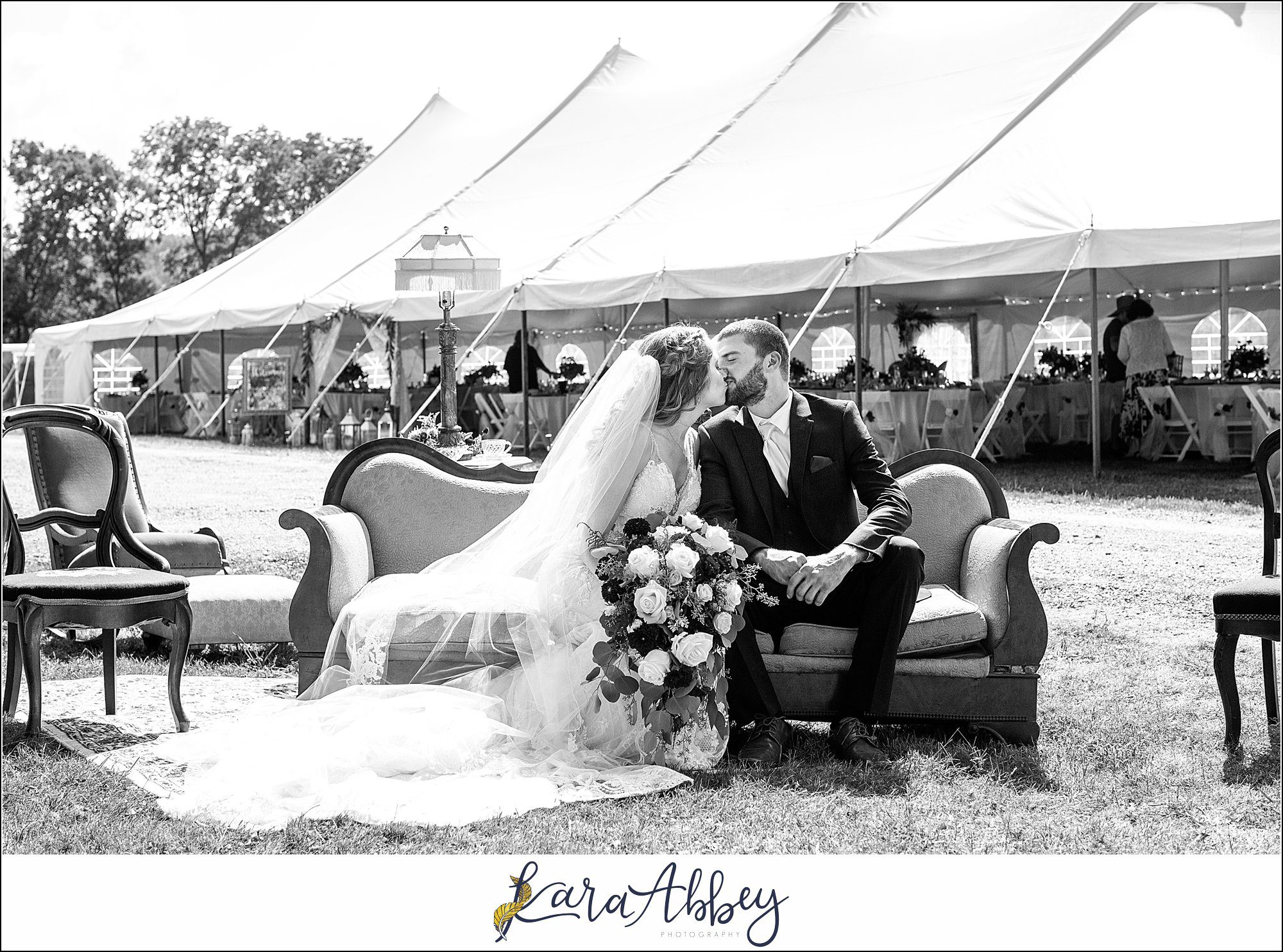 Backyard Red and Navy Summer Wedding on Private Property in PA - Bride & Groom Portraits