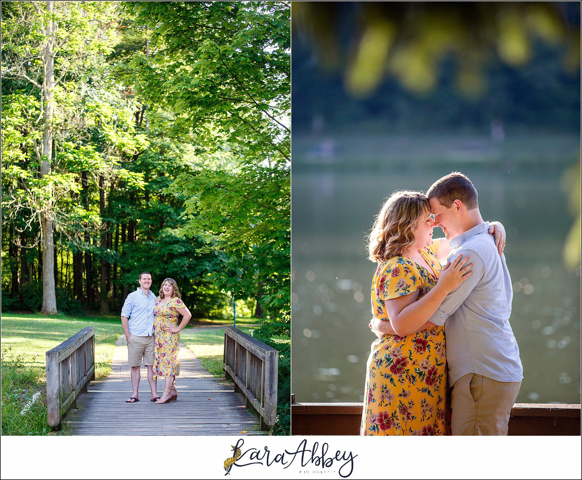 Summer Engagement Photos at Twin Lakes Park in Greensburg PA