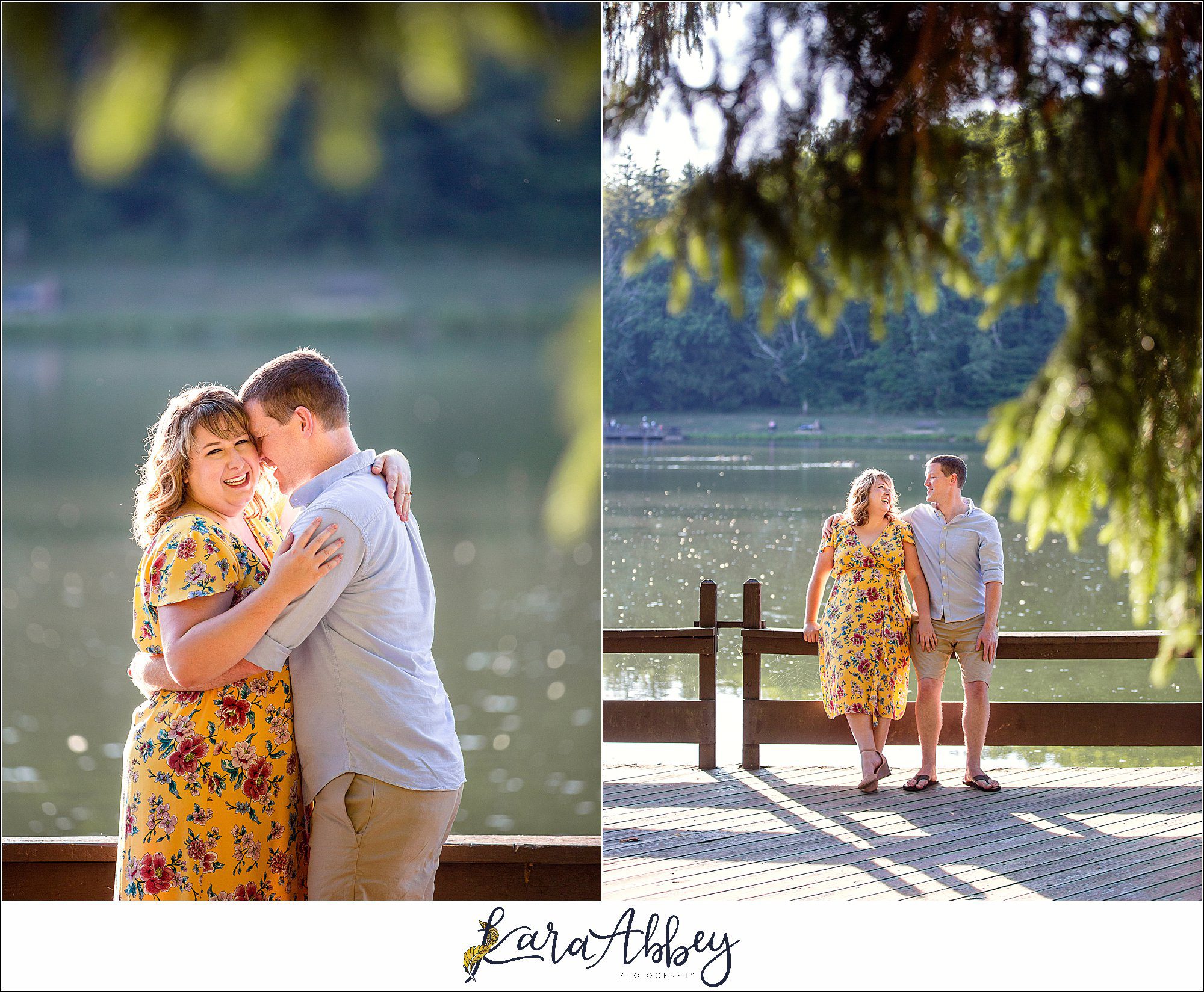 Summer Engagement Photos at Twin Lakes Park in Greensburg PA