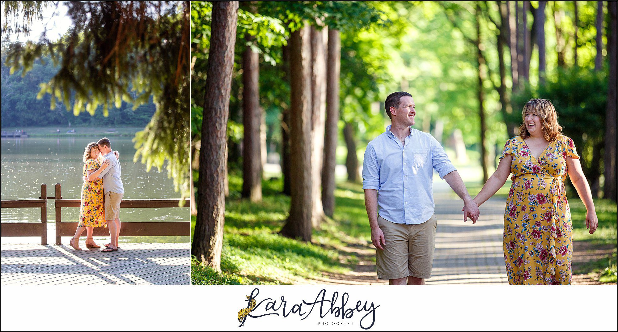 Summer Engagement Photos at Twin Lakes Park in Greensburg PA