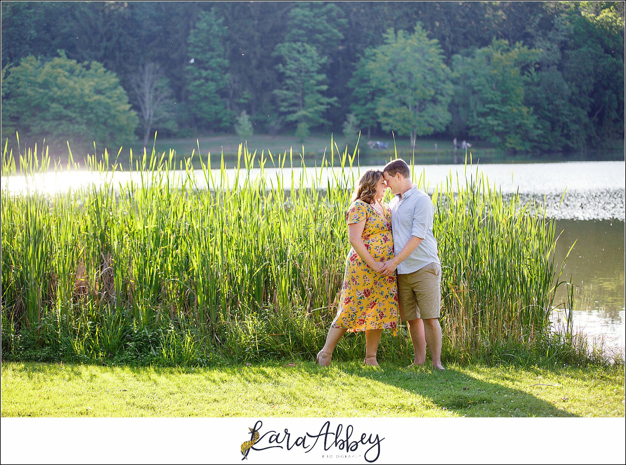 Summer Engagement Photos at Twin Lakes Park in Greensburg PA