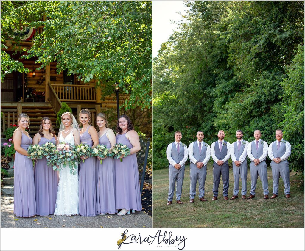 Summer Wedding Celebration at The Gathering Place at Darlington Lake - Pre-Ceremony Bridesmaids & Groomsmen Portraits
