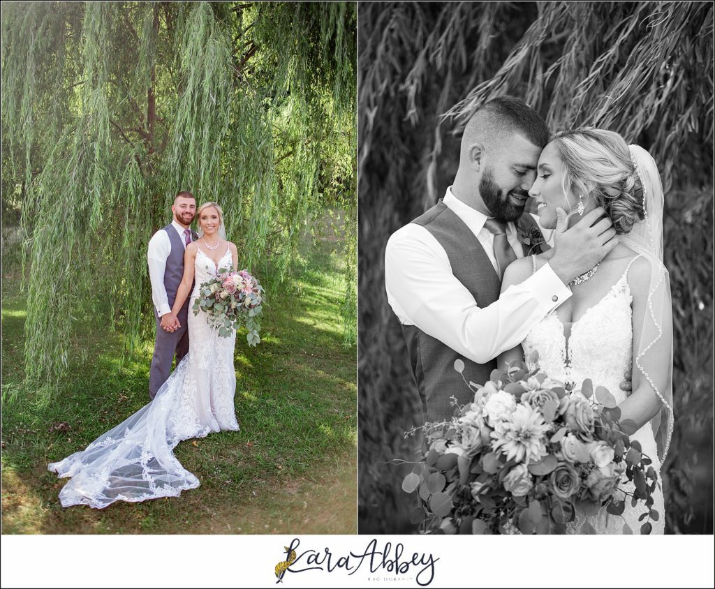 Summer Wedding Celebration at The Gathering Place at Darlington Lake - Post-Ceremony Bride & Groom Portraits