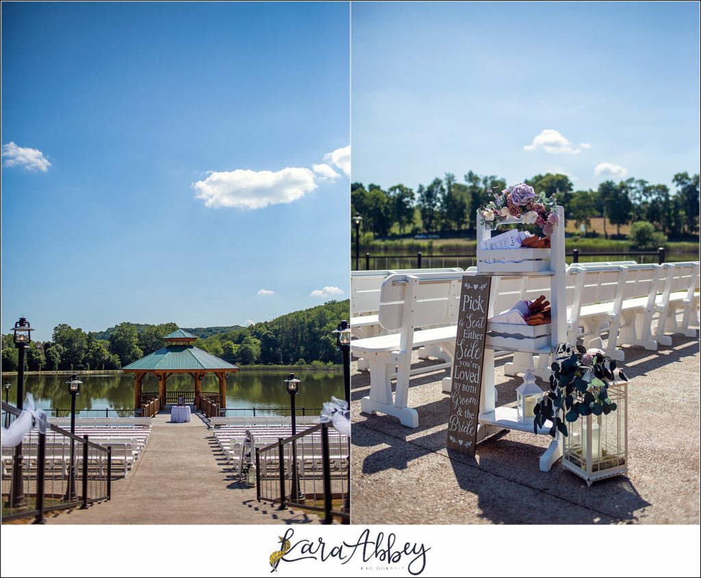 Summer Wedding Celebration at The Gathering Place at Darlington Lake - Outdoor Ceremony on the Lake