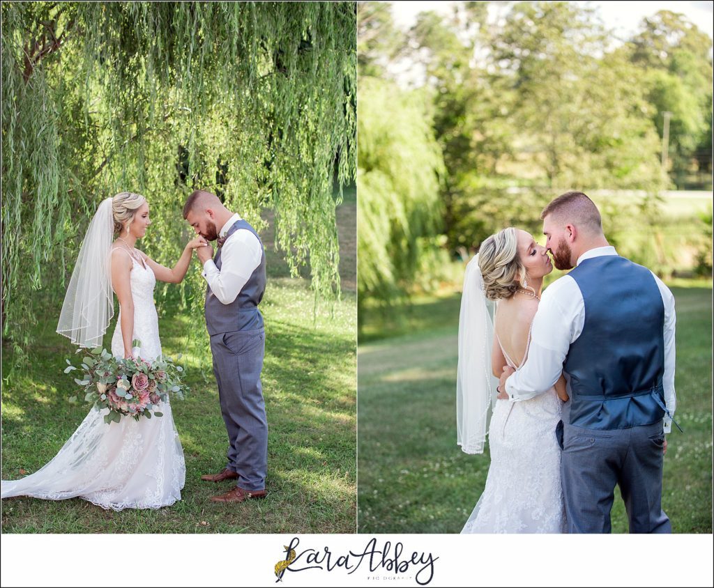 Summer Wedding Celebration at The Gathering Place at Darlington Lake - Post-Ceremony Bride & Groom Portraits