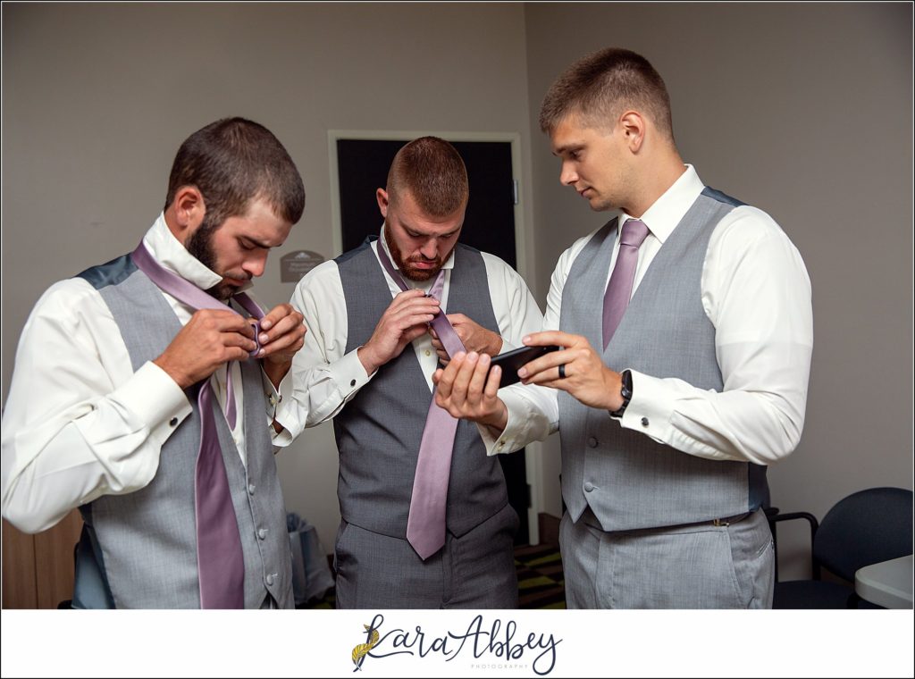 Summer Wedding Celebration at The Gathering Place at Darlington Lake - Groom Getting Ready