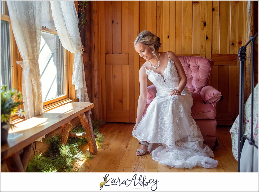 Summer Wedding Celebration at The Gathering Place at Darlington Lake - Bride Getting Ready