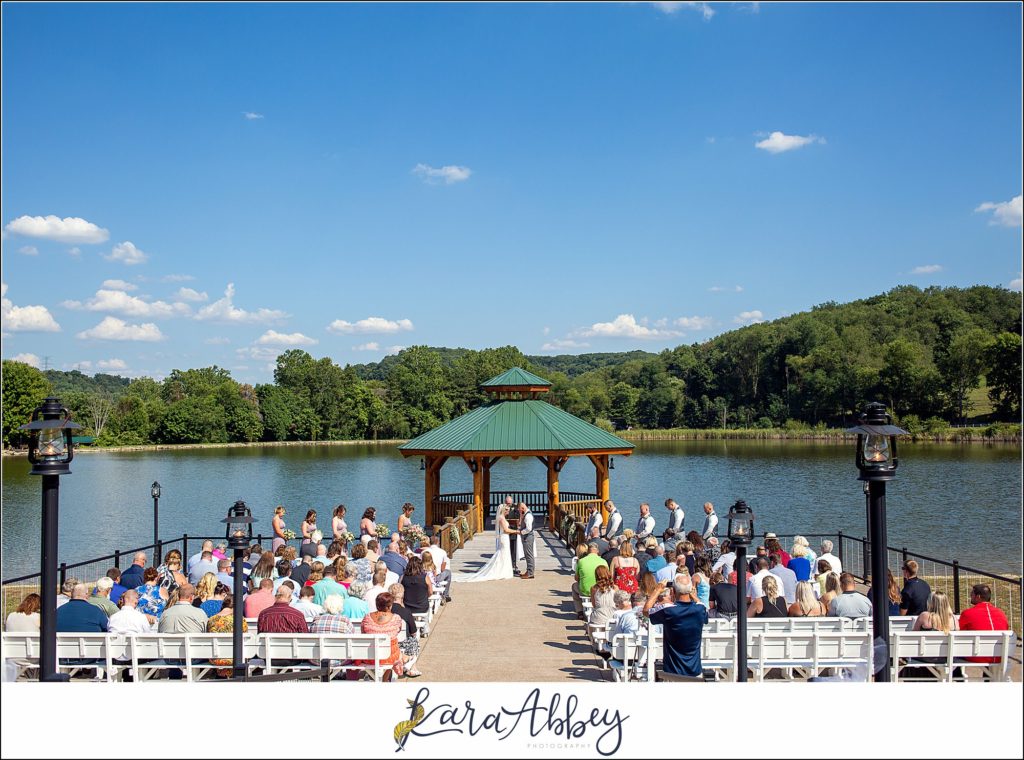 Summer Wedding Celebration at The Gathering Place at Darlington Lake - Outdoor Ceremony on the Lake