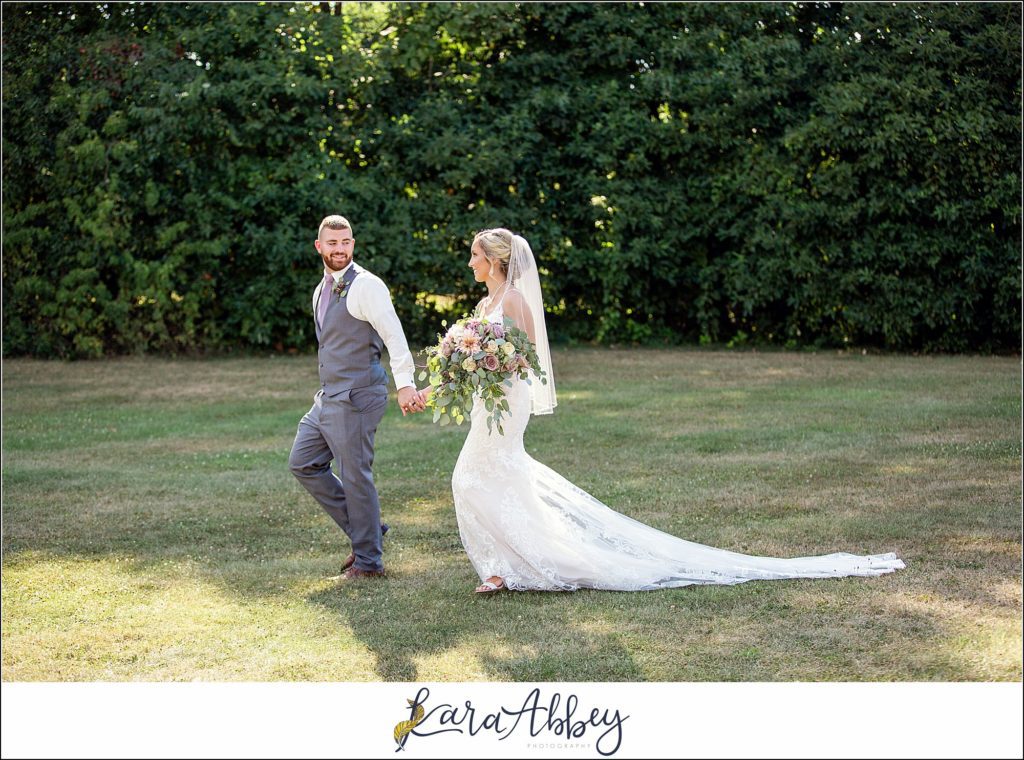Summer Wedding Celebration at The Gathering Place at Darlington Lake - Post-Ceremony Bride & Groom Portraits