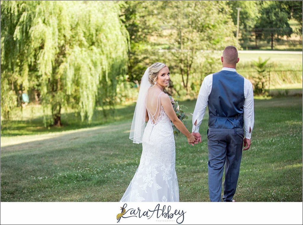 Summer Wedding Celebration at The Gathering Place at Darlington Lake - Post-Ceremony Bride & Groom Portraits