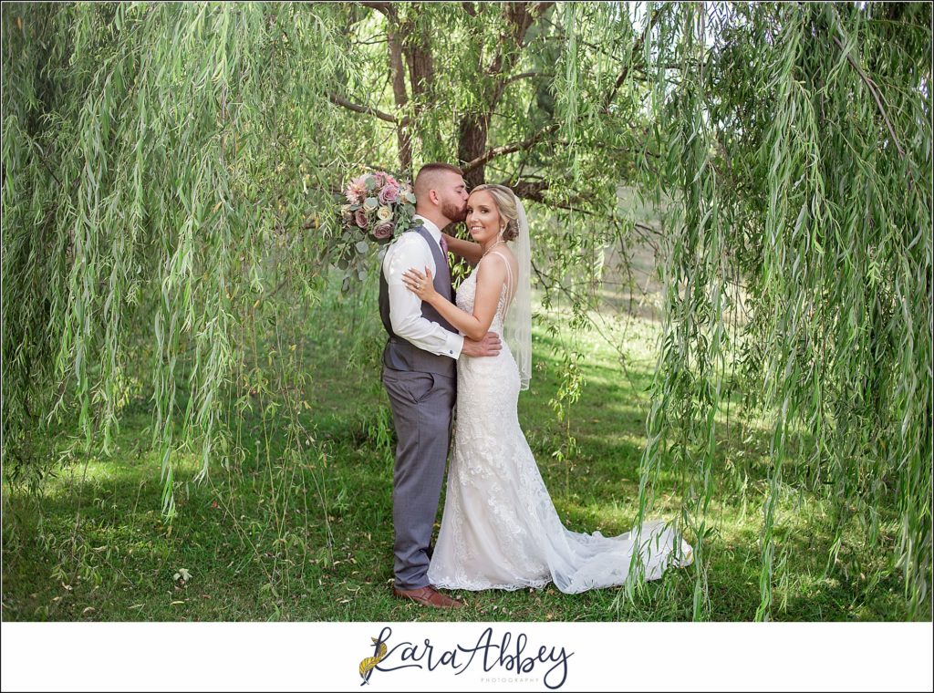 Summer Wedding Celebration at The Gathering Place at Darlington Lake - Post-Ceremony Bride & Groom Portraits