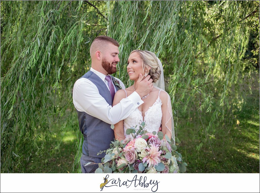 Summer Wedding Celebration at The Gathering Place at Darlington Lake - Post-Ceremony Bride & Groom Portraits