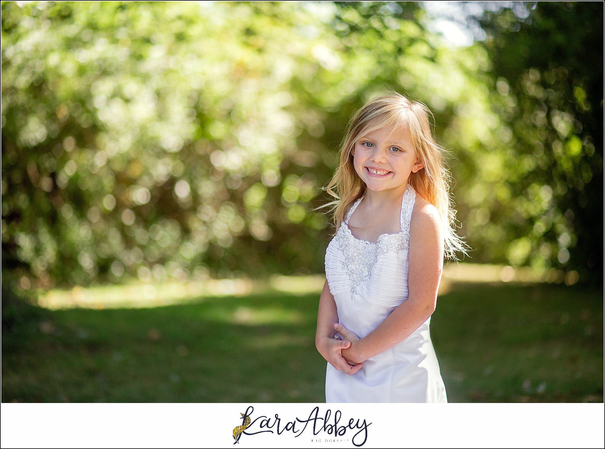 5 Year Old Portraits Dressing Up In Moms Wedding Dress in Irwin PA