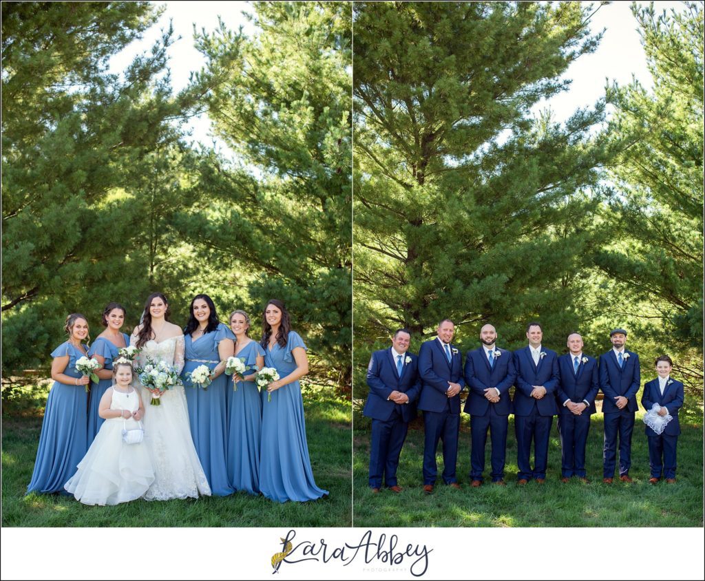 Dusty Blue Summer Wedding Portraits in Verona, PA