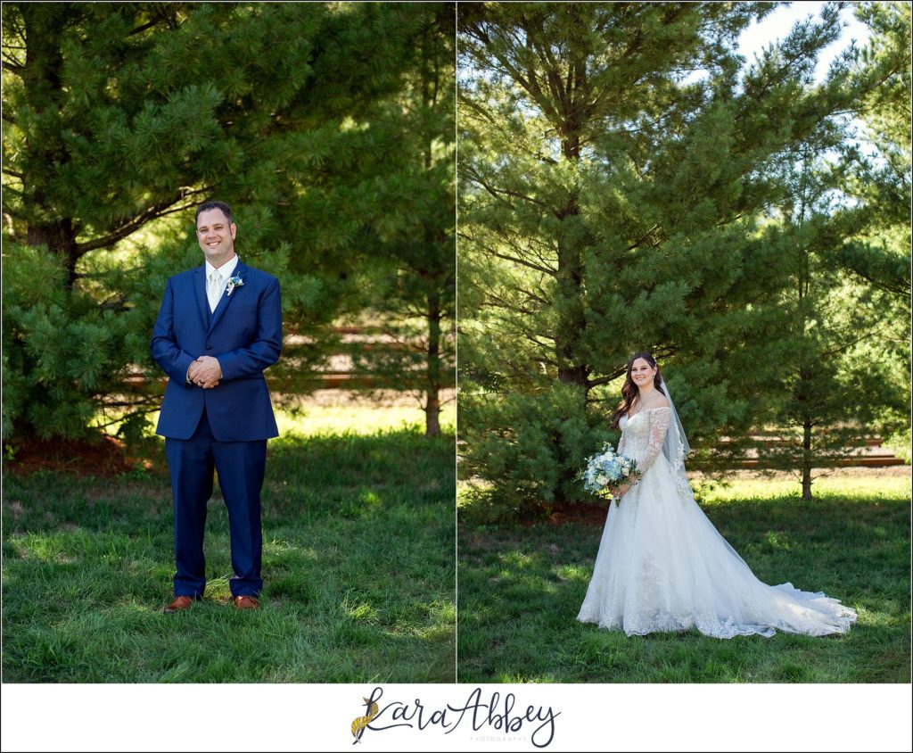 Dusty Blue Summer Wedding Portraits in Verona, PA