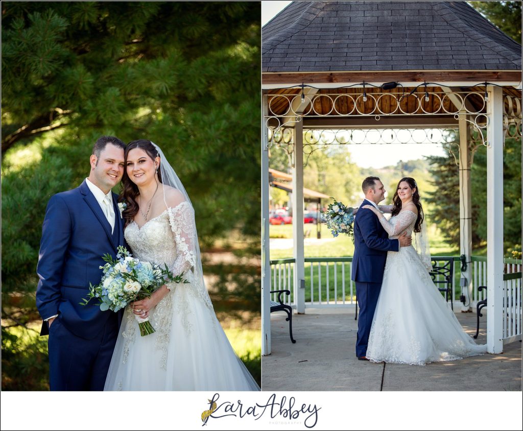 Dusty Blue Summer Wedding Portraits in Verona, PA