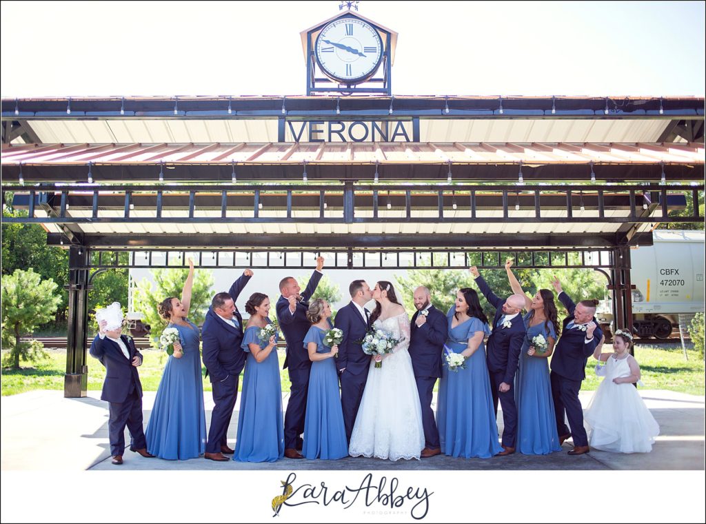 Dusty Blue Summer Wedding Portraits in Verona, PA