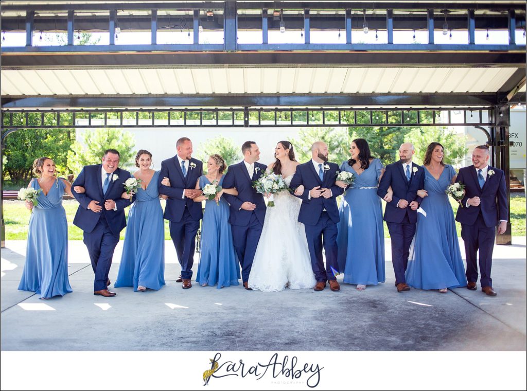 Dusty Blue Summer Wedding Portraits in Verona, PA