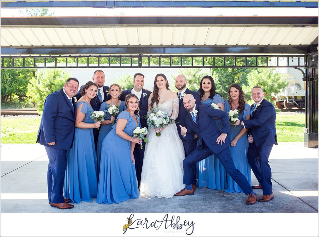 Dusty Blue Summer Wedding Portraits in Verona, PA