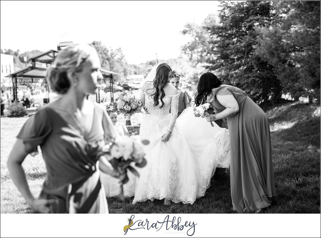 Dusty Blue Summer Wedding Portraits in Verona, PA