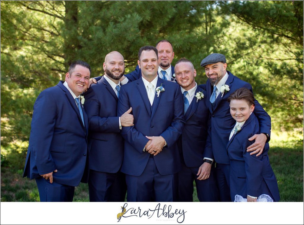 Dusty Blue Summer Wedding Portraits in Verona, PA