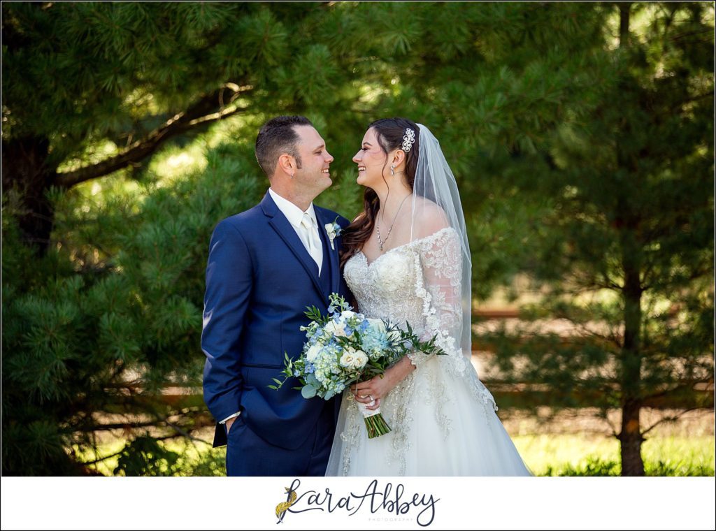 Dusty Blue Summer Wedding Portraits in Verona, PA
