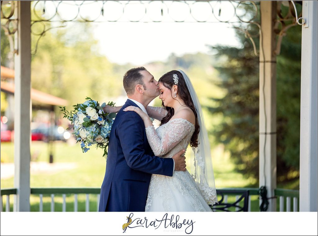 Dusty Blue Summer Wedding Portraits in Verona, PA
