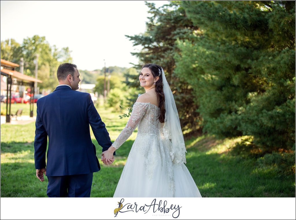 Dusty Blue Summer Wedding Portraits in Verona, PA