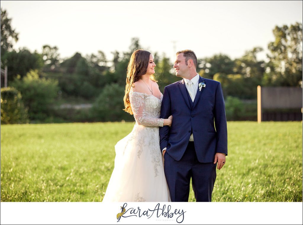 Dusty Blue Summer Wedding Reception at the Pittsburgh Shrine Center in Cheswick, PA