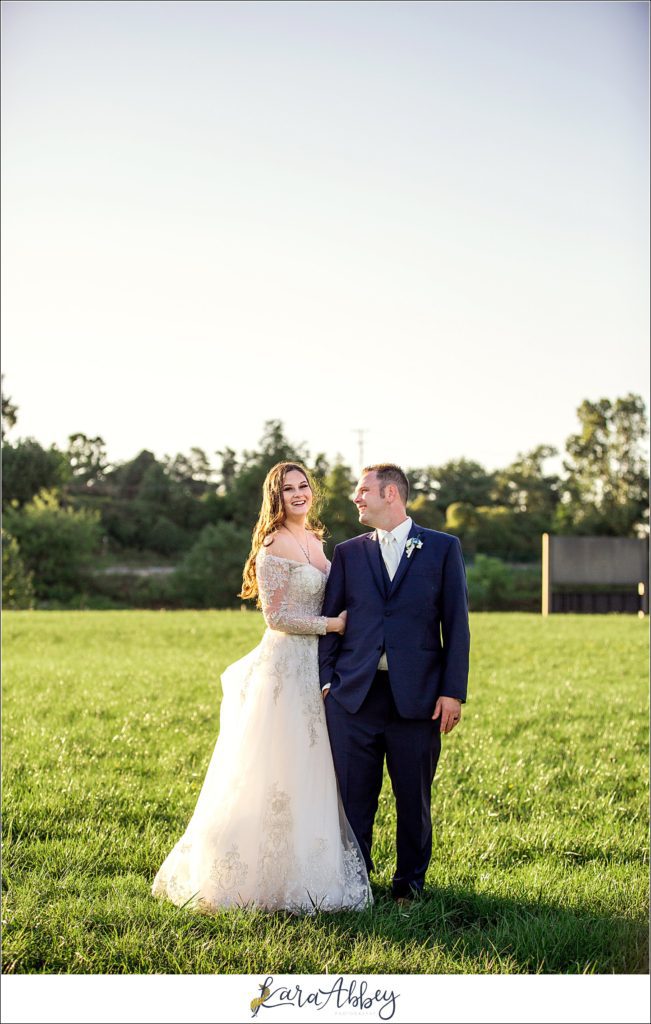 Dusty Blue Summer Wedding Reception at the Pittsburgh Shrine Center in Cheswick, PA