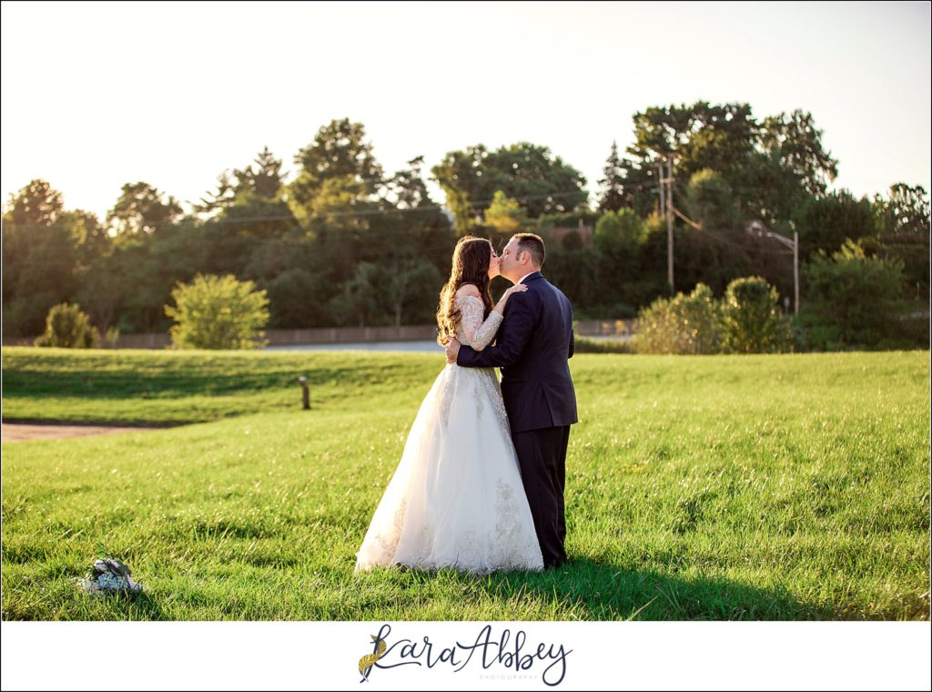Dusty Blue Summer Wedding Reception at the Pittsburgh Shrine Center in Cheswick, PA