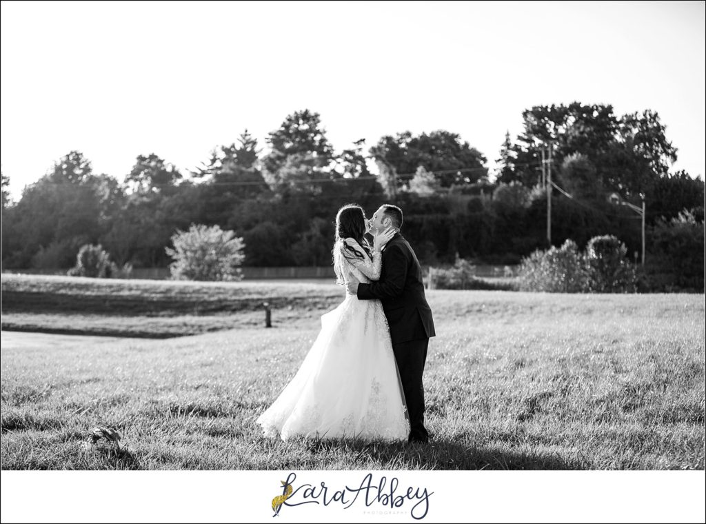 Dusty Blue Summer Wedding Reception at the Pittsburgh Shrine Center in Cheswick, PA