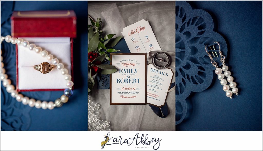 Burgundy & Navy Fall Wedding in Johnstown, PA