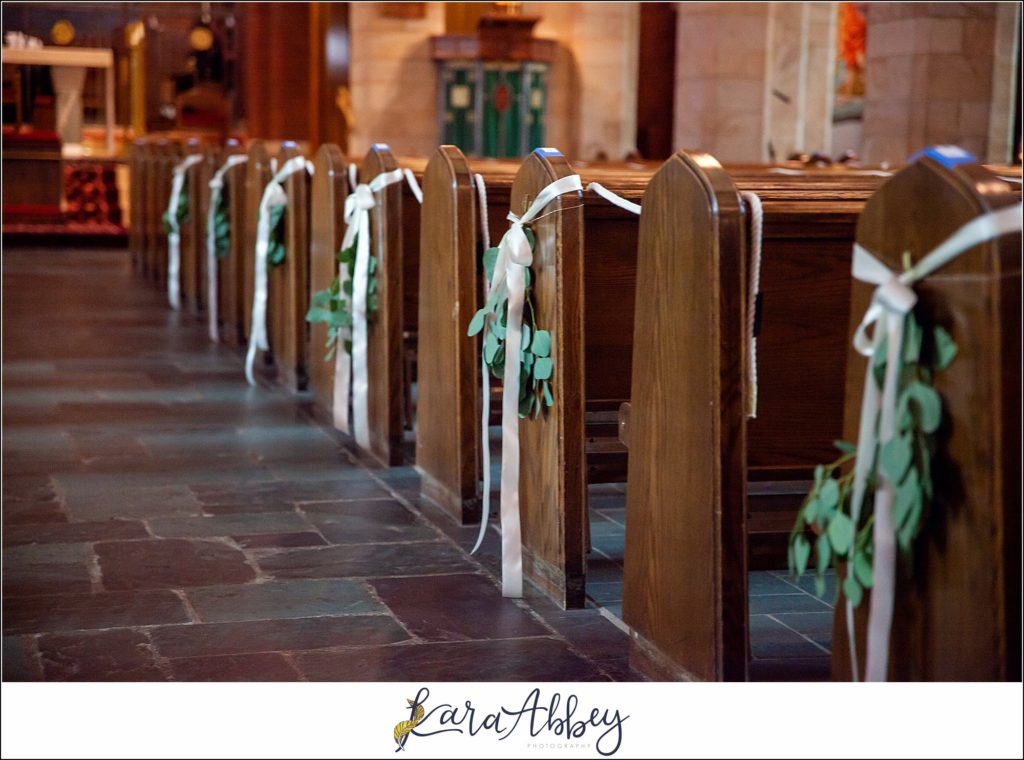 Burgundy & Navy Fall Wedding in Johnstown, PA - Ceremony at Our Mother of Sorrows