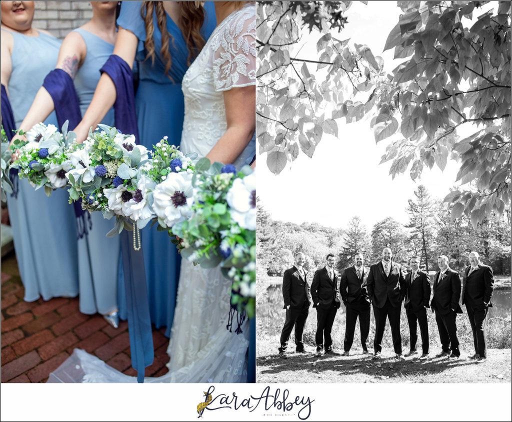 Fall Wedding at Succop Nature Park in Butler, PA Bridal Party Portraits Pre-Ceremony