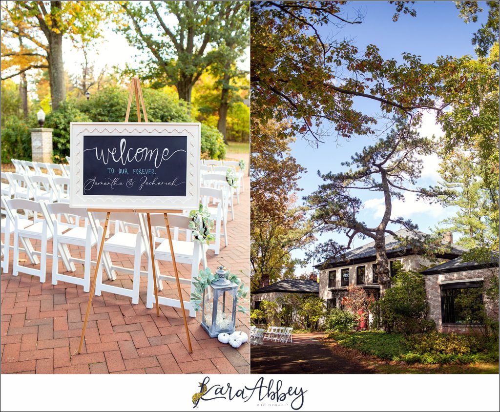 Fall Wedding at Succop Nature Park in Butler, PA Outdoor Ceremony
