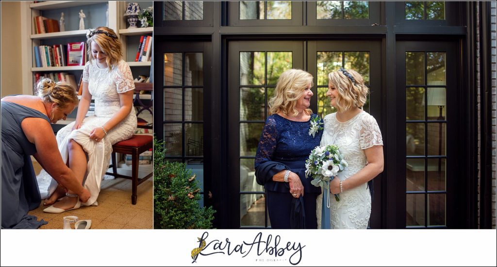 Fall Wedding at Succop Nature Park in Butler, PA Bride Getting Ready