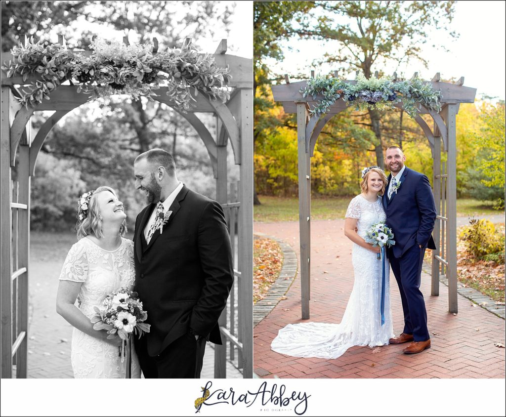 Fall Wedding at Succop Nature Park in Butler, PA Bride & Groom Portraits Post-Ceremony
